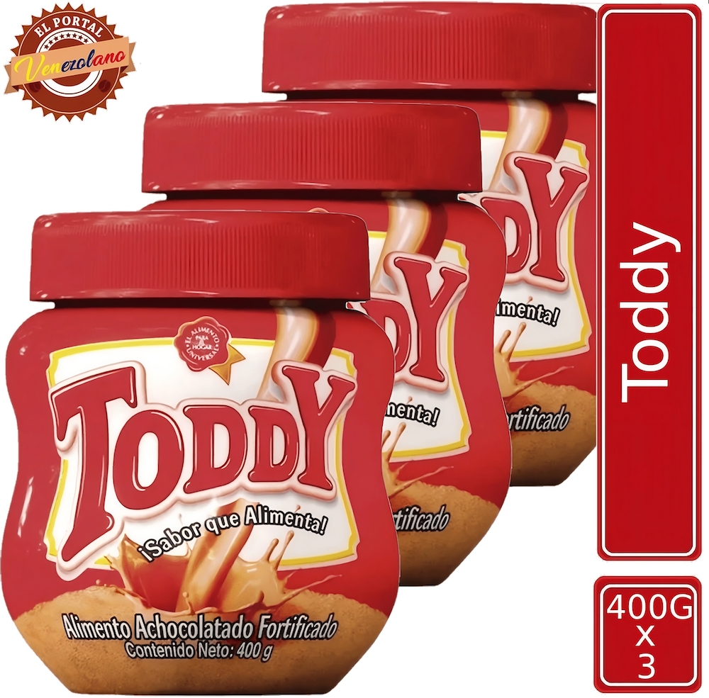 Toddy Venezolano 400g - Chocolate En Polvo Original x 3 Unidades