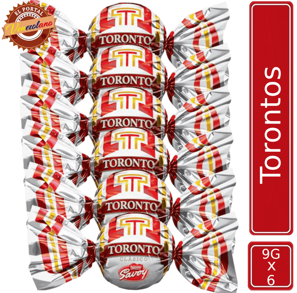 Pack de 6 Torontos bombón Savoy venezolano, disponible en Colombia