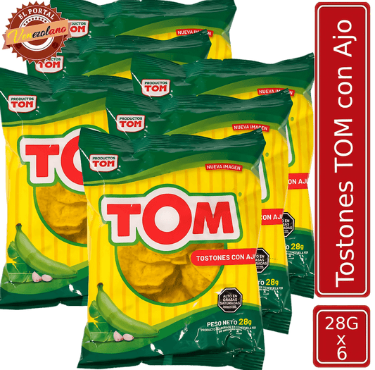 Toston Tom 28g Venezuela x 6 Unidades