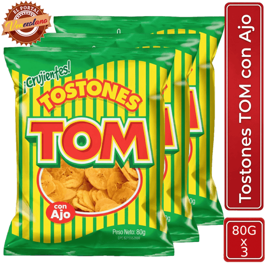 Toston Tom 80g Venezuela x 3 Unidades