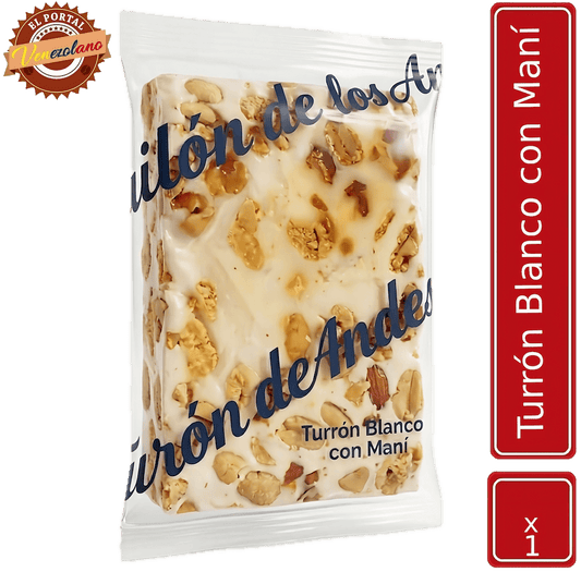 Turrón  Blanco con Maní El Dormilon   Venezuela