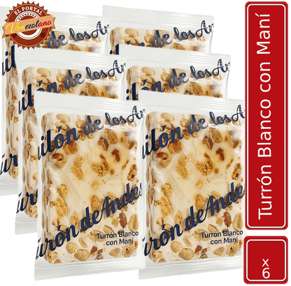 Turrón  Blanco con Maní El Dormilon   Venezuela x 6