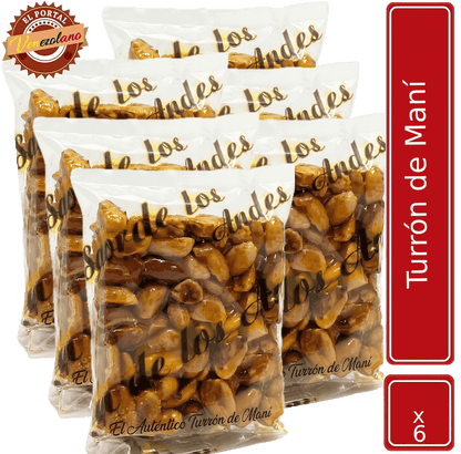 Turrón  El Dormilon Maní Venezuela x6