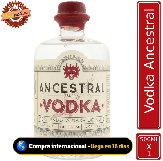 Vodka Ancestral venezolano, disponible en Colombia