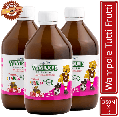 Wampole Tutii Frutii  360  ML  Venezuela x 3