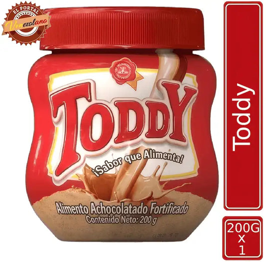 Toddy 200g chocolate en polvo venezolano, disponible en Colombia